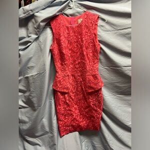 Jason Wu Vibrant Pink Lace Mini Dress
